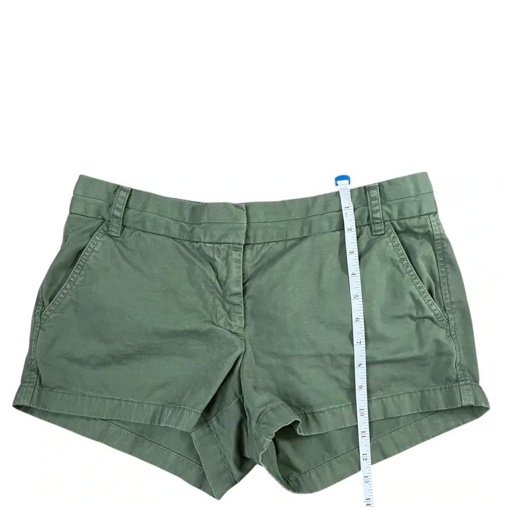 J. Crew Sage Green‎ Chino Shorts Size 8 Casual Preppy Summer